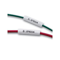 "Brady MC1-375-342 PermaSleeve PS Wire Marking Sleeve, BK on WT, 0.645, 7 ft, 12-4 Gauge, 0.125 - 0.320 (3.20 - 8.10 mm), 1 Label"