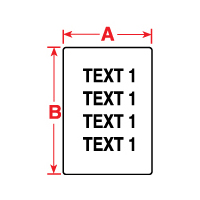 "Brady PTL-80-424 TLS2200 General Purpose Paper Labels, (A) 0.75"" x (B) 0.9"""