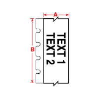 "Brady PTL-43-489 TLS2200 General Labels, (A) 1.9"" x (B) 50'"