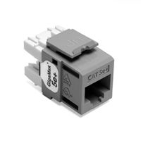 Leviton 5G110-RG5 GigaMax 5e+ QuickPort Snap-In Connectors (Gray)