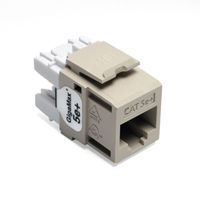 Leviton 5G110-RI5 GigaMax 5e+ QuickPort Snap-In Connectors (Ivory)
