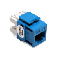 Leviton 5G110-RL5 GigaMax 5e+ QuickPort Snap-In Connectors (Blue)