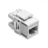 Leviton 5G110-RW5 GigaMax 5e+ QuickPort Snap-In Connectors (White)
