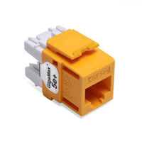 Leviton 5G110-RY5 GigaMax 5e+ QuickPort Snap-In Connectors (Yellow)