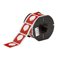"Brady B30EP-169-593-RD PermaSleeve« HX Polyolefin Wire Marking Sleeves, B-593, Red, 1.800, 1.800, 1.200, 2.000, 2.500, 1, 190 Labels"