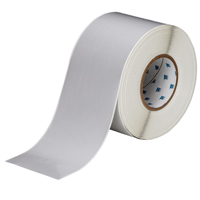 "Brady THT-107-480 Polyester, Silver, 4.000, 300 ft., 300 ft, 4.200, 1, 1 Roll Cont., R6007 Labels"