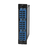 "Hubbell OCLCQSM LC Duplex, Blue, OS2, 24 Ports"