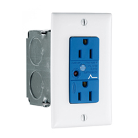 "Hubbell NSOKPS Surge protected power kit, Blue"