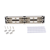"Hubbell 110RM25NT Rack mount kit, 200-pair with 5-pair connecting blocks 2U"