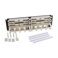 "Hubbell 6110RM1 Rack mount kit with troughs, 6-110, 128-pair 3U"
