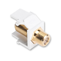 "Leviton 40831-OB* F-Type, Gold Plated"