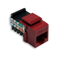 Leviton 41108-RR5 category 5 jack red