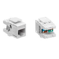 "Leviton 5G110-B*5 GigaMax 5e+ Connector Quickpack, CAT 5e, 25-pack"