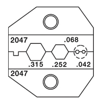 Paladin Tools PA2047 1300/8000 Series Thinnet BNC/TNC: RG59/8281 Die