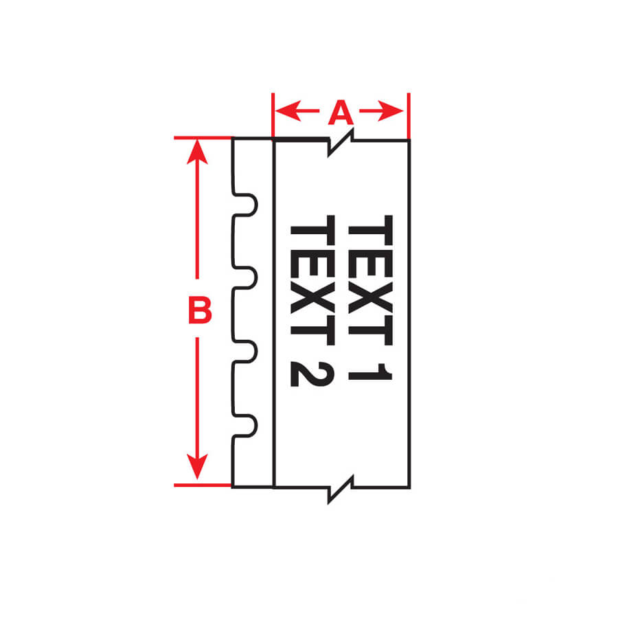 "Brady M61C-625-422 BMP61 Polyester White (A) 0.625 x (B) 50ft., 1 Roll"