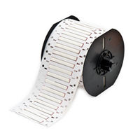 "Brady B33D-125-2-7642 PermaSleeve« HX Polyolefin Wire Marking Sleeves, White, 20 to 16, 0.062 - 0.110, 0.125, 0.063, .020 +/- .003, 1, 500 Labels"