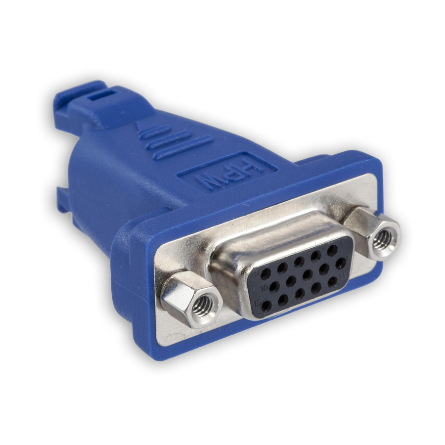 "Hubbell 15S6P1 AV Connector, Plug-n-Play, 15 to 8-pin, Straight 180 degrees"