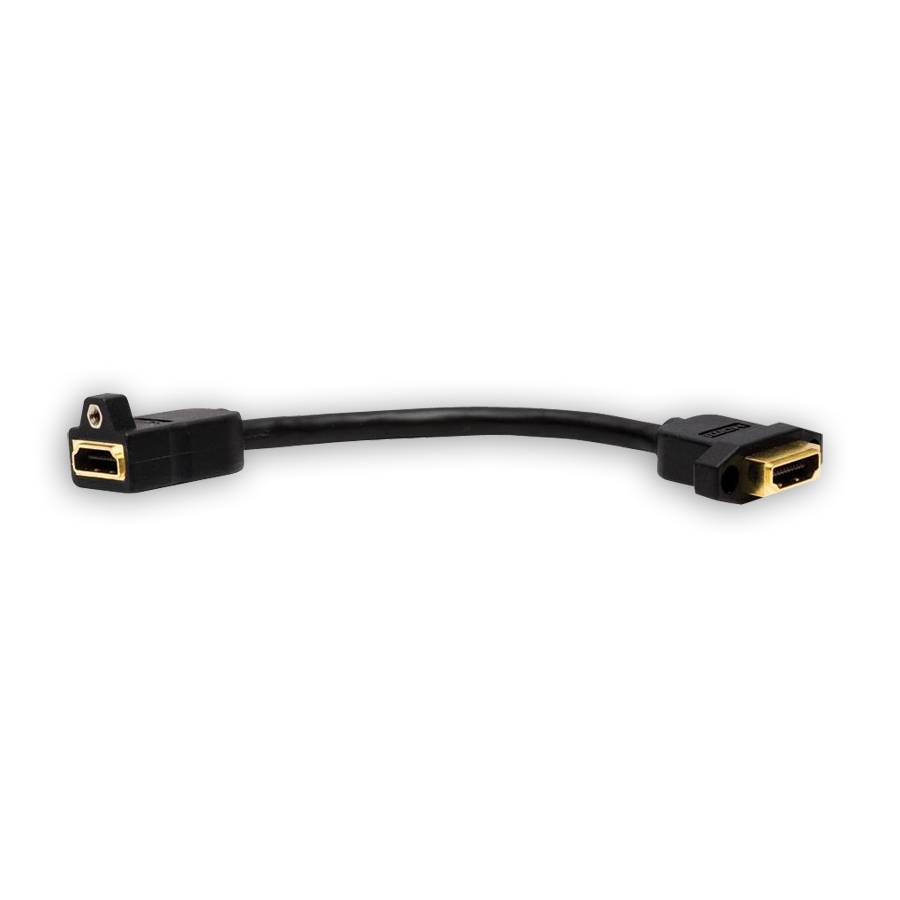 "Hubbell HDMIT14 HDMI 1.4 Connectors, HDMI Feed Thru 3-Inch Tail"