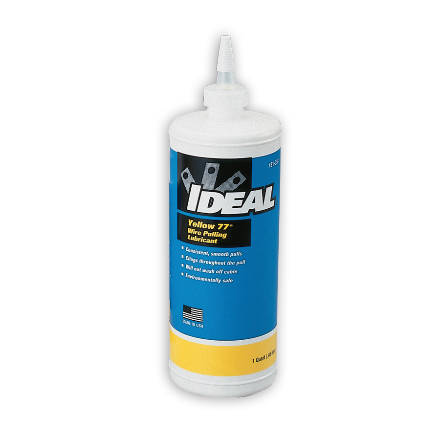 Ideal 31-358 Yellow 77 Wire Pulling Lubricant 1 Qt. Squeeze bottle