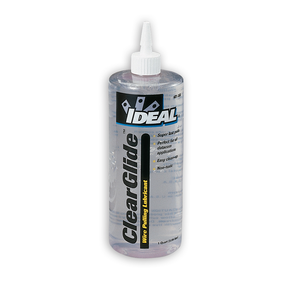 Ideal 31-388 ClearGlide Wire Pulling Lubricant 1 Qt. Squeeze bottle