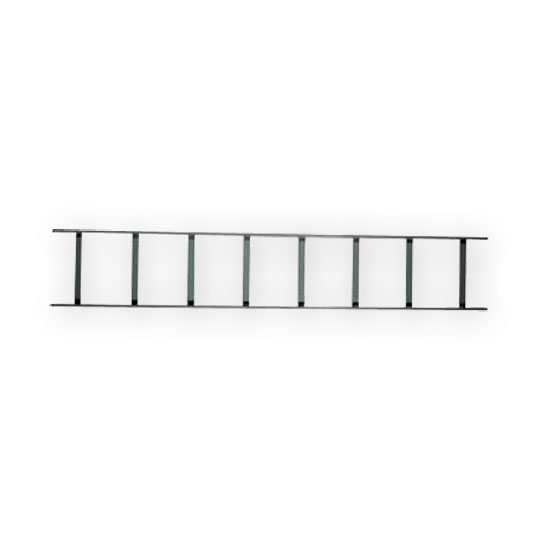 "Hubbell HLS1012B Ladder Rack Straight Sections, 12"" Width, 10' Length"