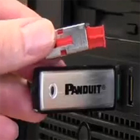 Panduit PSL-USBB Ten USB Type 'B' blockout devices and one removal tool.