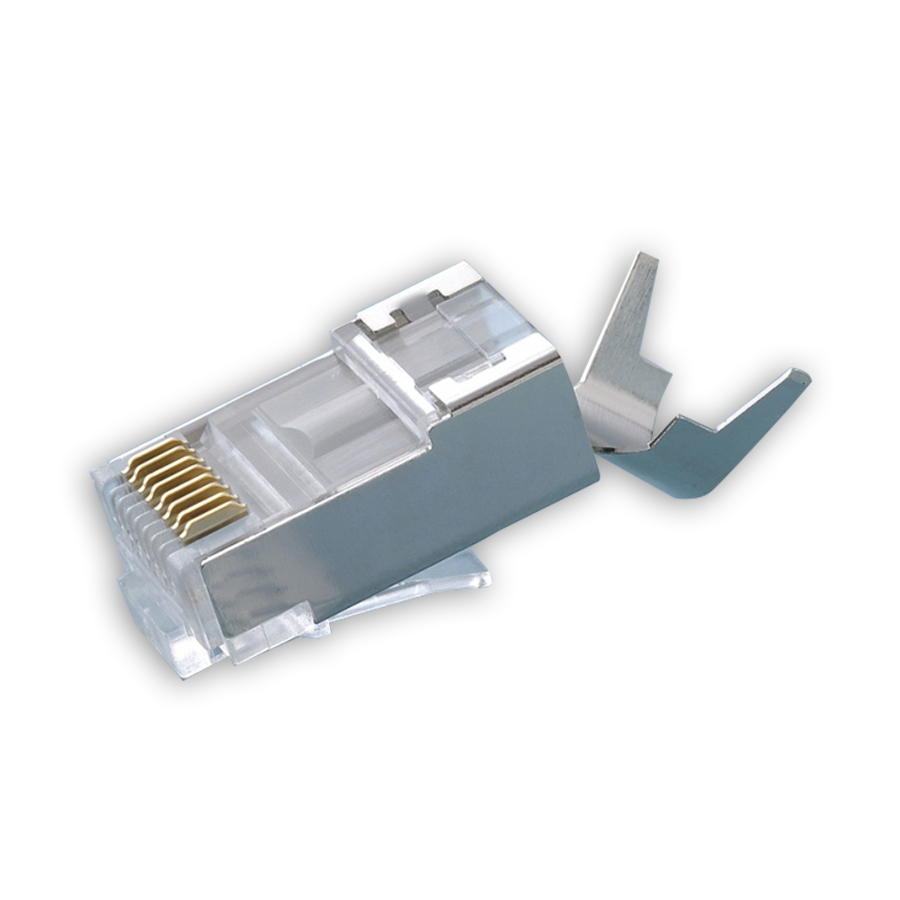 "Platinum Tools 106190 RJ45 Cat6A/10-Gig Shielded Connectors w/Liners, 100 pcs"